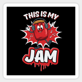 This Is My Jam – Retro Cartoon Jam Jar Magnet